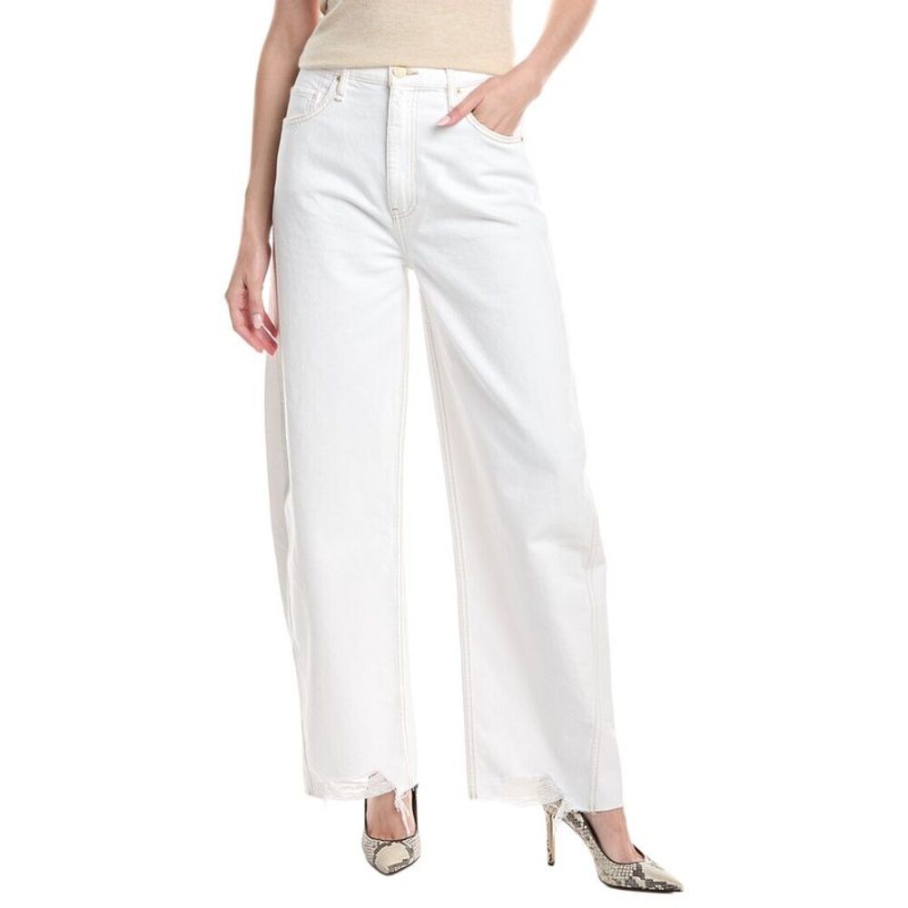 Hudson Jeans Womens  Bailey White Barrel Jean, White